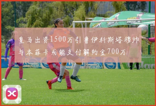 皇马出资1500万引鲁伊科斯塔穆帅与本菲卡或能支付解约金700万